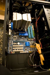A wider view of the Prolimatech Megahalems installed