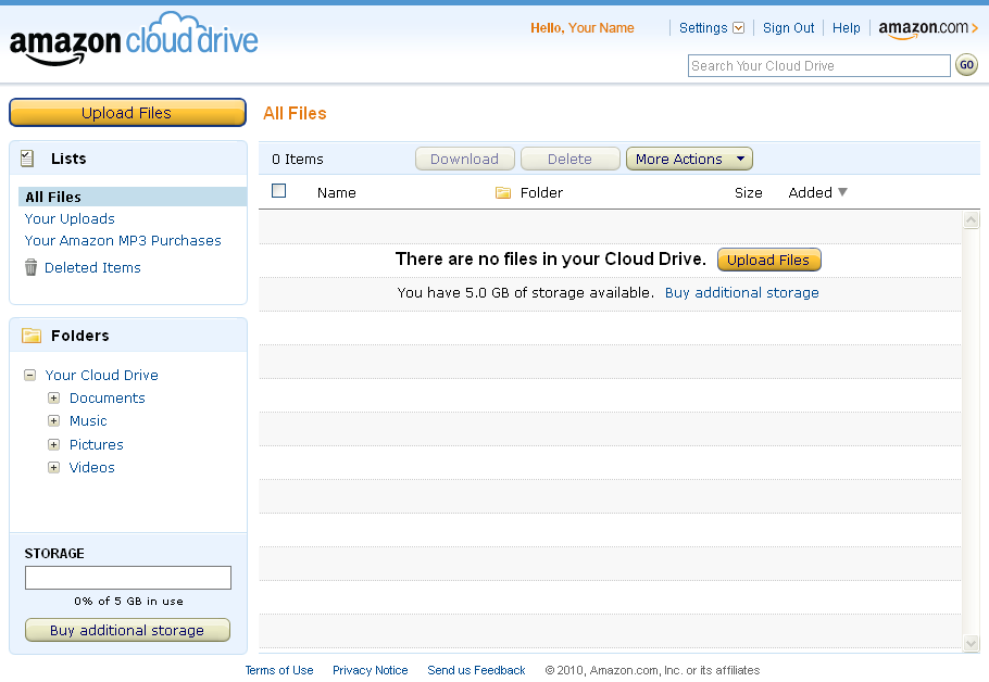 Amazon Cloud Drive - Library Management