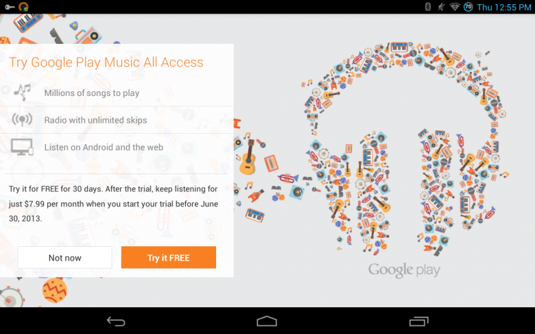Google Play Trial Offer